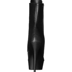 Noir Similicuir 15,5 cm DELIGHT-1020 Plateforme Bottines