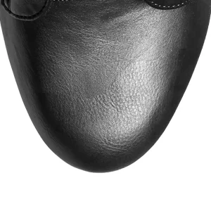 Noir Similicuir 15,5 cm DELIGHT-1020 Plateforme Bottines