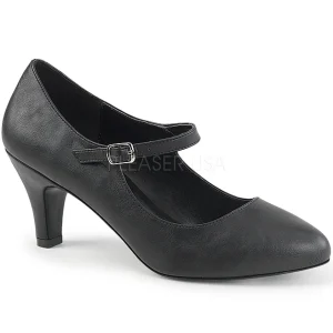 Noir Similicuir 8 cm DIVINE-440 escarpins à talons hauts