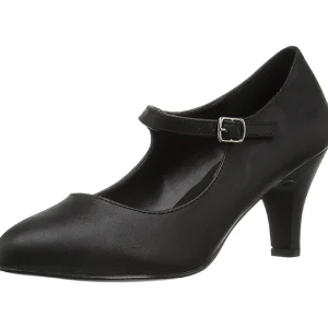 Noir Similicuir 8 cm DIVINE-440 escarpins à talons hauts