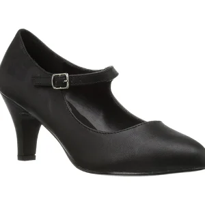 Noir Similicuir 8 cm DIVINE-440 escarpins à talons hauts