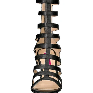 Noir Similicuir 10 cm DREAM-438 grande taille bottines femmes