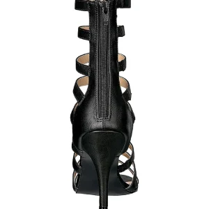 Noir Similicuir 10 cm DREAM-438 grande taille bottines femmes