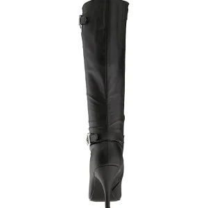 Noir Similicuir 10 cm DREAM-2030 grande taille bottes femmes