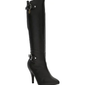 Noir Similicuir 10 cm DREAM-2030 grande taille bottes femmes