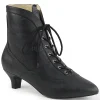 Noir Similicuir 5 cm FAB-1005 grande taille bottines femmes