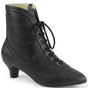 Noir Similicuir 5 cm FAB-1005 grande taille bottines femmes