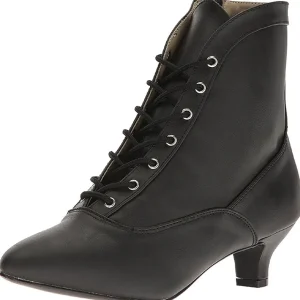 Noir Similicuir 5 cm FAB-1005 grande taille bottines femmes