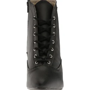 Noir Similicuir 5 cm FAB-1005 grande taille bottines femmes