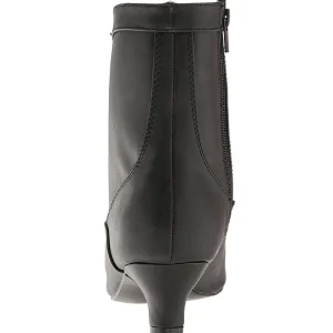 Noir Similicuir 5 cm FAB-1005 grande taille bottines femmes