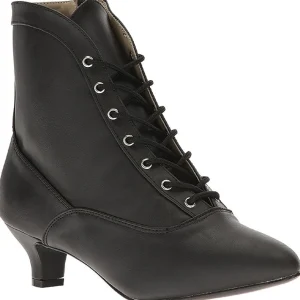 Noir Similicuir 5 cm FAB-1005 grande taille bottines femmes