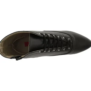 Noir Similicuir 5 cm FAB-1005 grande taille bottines femmes