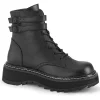 Noir Similicuir 3 cm LILITH-152 bottines demoniacult plateforme