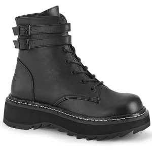 Noir Similicuir 3 cm LILITH-152 bottines demoniacult plateforme