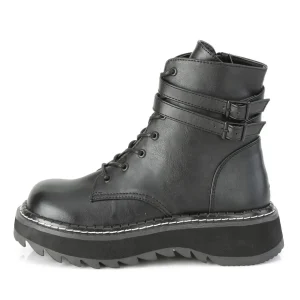 Noir Similicuir 3 cm LILITH-152 bottines demoniacult plateforme