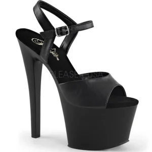 Noir Similicuir 18 cm Pleaser SKY-309 Plateforme Haut Talon