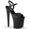 Noir Similicuir 20 cm Pleaser XTREME-809 Talons Aiguilles Plateforme