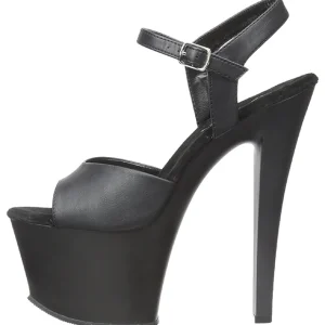 Noir Similicuir 18 cm Pleaser SKY-309 Plateforme Haut Talon