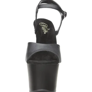 Noir Similicuir 18 cm Pleaser SKY-309 Plateforme Haut Talon