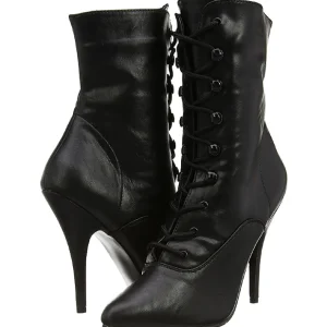 Noir Similicuir 13 cm SEDUCE-1020 Bottines Femmes pour Hommes