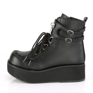 Noir Similicuir 6 cm SPRITE-70 bottines demoniacult plateforme