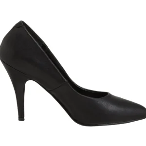 Noir Similicuir 10 cm VANITY-420 escarpins à bout pointu