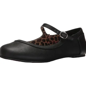 Noir Similicuir ANNA-02 grande taille chaussures ballerines