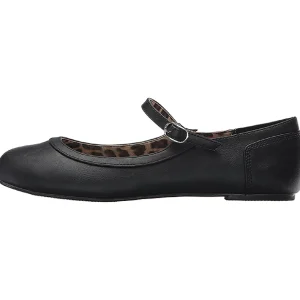 Noir Similicuir ANNA-02 grande taille chaussures ballerines