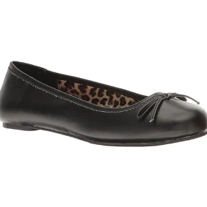 Noir Similicuir ANNA-01 grande taille chaussures ballerines