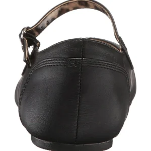 Noir Similicuir ANNA-02 grande taille chaussures ballerines