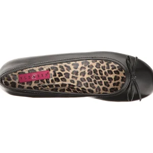 Noir Similicuir ANNA-01 grande taille chaussures ballerines