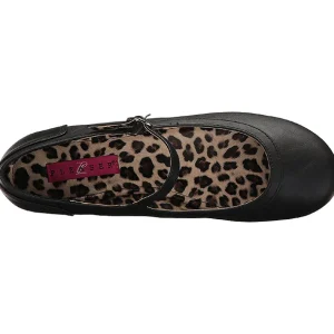 Noir Similicuir ANNA-02 grande taille chaussures ballerines