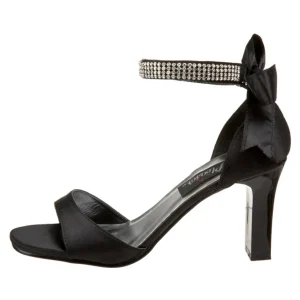 Noir Strass 8,5 cm ROMANCE-372 Sandales Femme a Talon