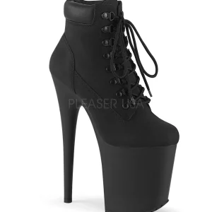 Noir Suédine 20 cm FLAMINGO-800TL bottines pleaser plateforme