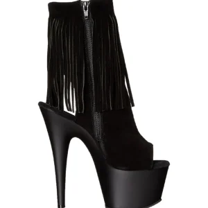Noir Suede 18 cm ADORE-1019 bottines a frangees pour femmes a talon