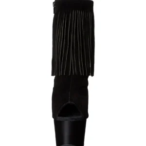 Noir Suede 18 cm ADORE-1019 bottines a frangees pour femmes a talon