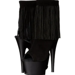 Noir Suede 18 cm ADORE-1019 bottines a frangees pour femmes a talon