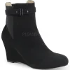 Noir Suede 7,5 cm KIMBERLY-102 grande taille bottines femmes