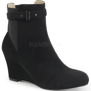 Noir Suede 7,5 cm KIMBERLY-102 grande taille bottines femmes