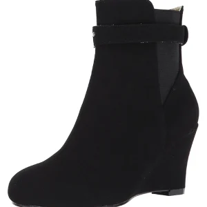 Noir Suede 7,5 cm KIMBERLY-102 grande taille bottines femmes