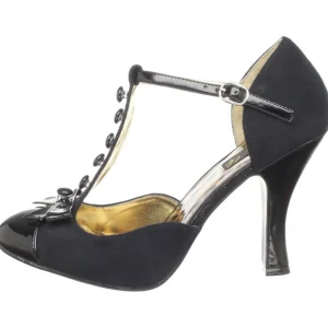 Noir Suede 10 cm SMITTEN-10 Rockabilly escarpins à talons hauts