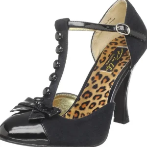 Noir Suede 10 cm SMITTEN-10 Rockabilly escarpins à talons hauts
