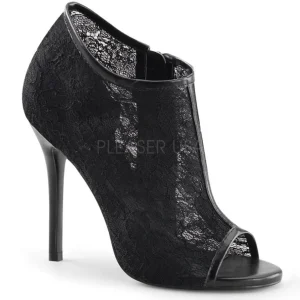 Noir Tissu 13 cm AMUSE-56 Chaussures Escarpins de Soirée