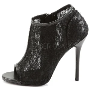 Noir Tissu 13 cm AMUSE-56 Chaussures Escarpins de Soirée