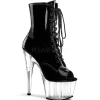Noir Transparent 18 cm ADORE-1021 bottines plateforme pour femmes