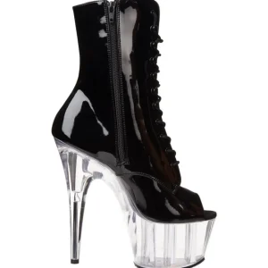 Noir Transparent 18 cm ADORE-1021 bottines plateforme pour femmes