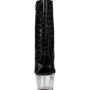 Noir Transparent 18 cm ADORE-1021 bottines plateforme pour femmes