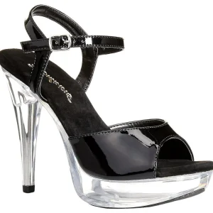 Noir Transparent 13 cm COCKTAIL-509 Plateforme Sandales Hauts Talons