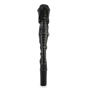 Noir Vegan 25,5 cm BEYOND-3028 bottes très hauts - cuissardes plateforme extrême