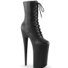 Noir Vegan 25,5 cm BEYOND-1020 talons très hauts - bottines plateforme extrême